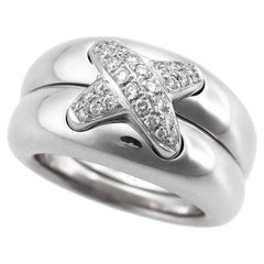 Chaumet Diamond 18 Carat White Gold Liens Ring