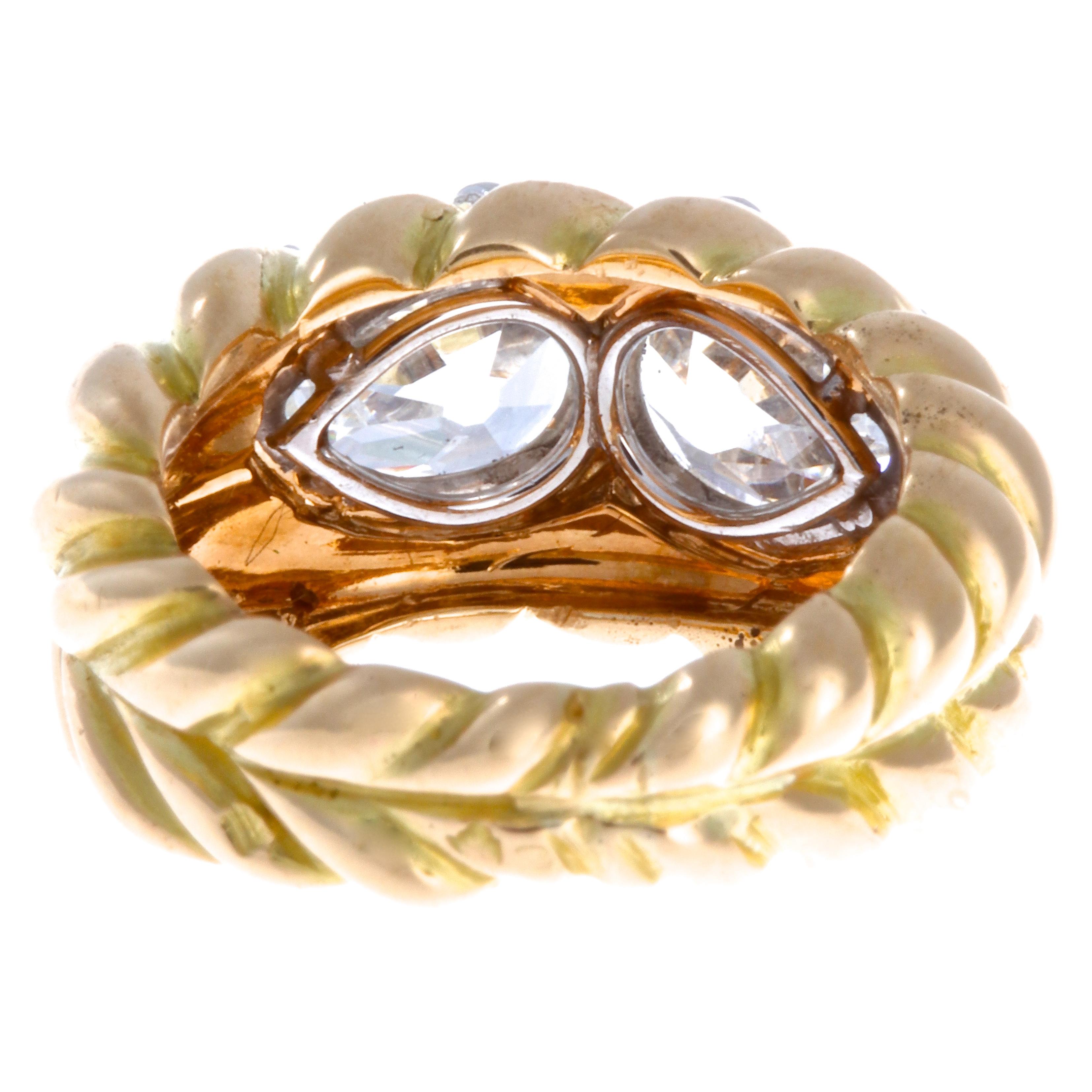 Chaumet Diamond 18 Karat Gold Ring In Good Condition In Beverly Hills, CA