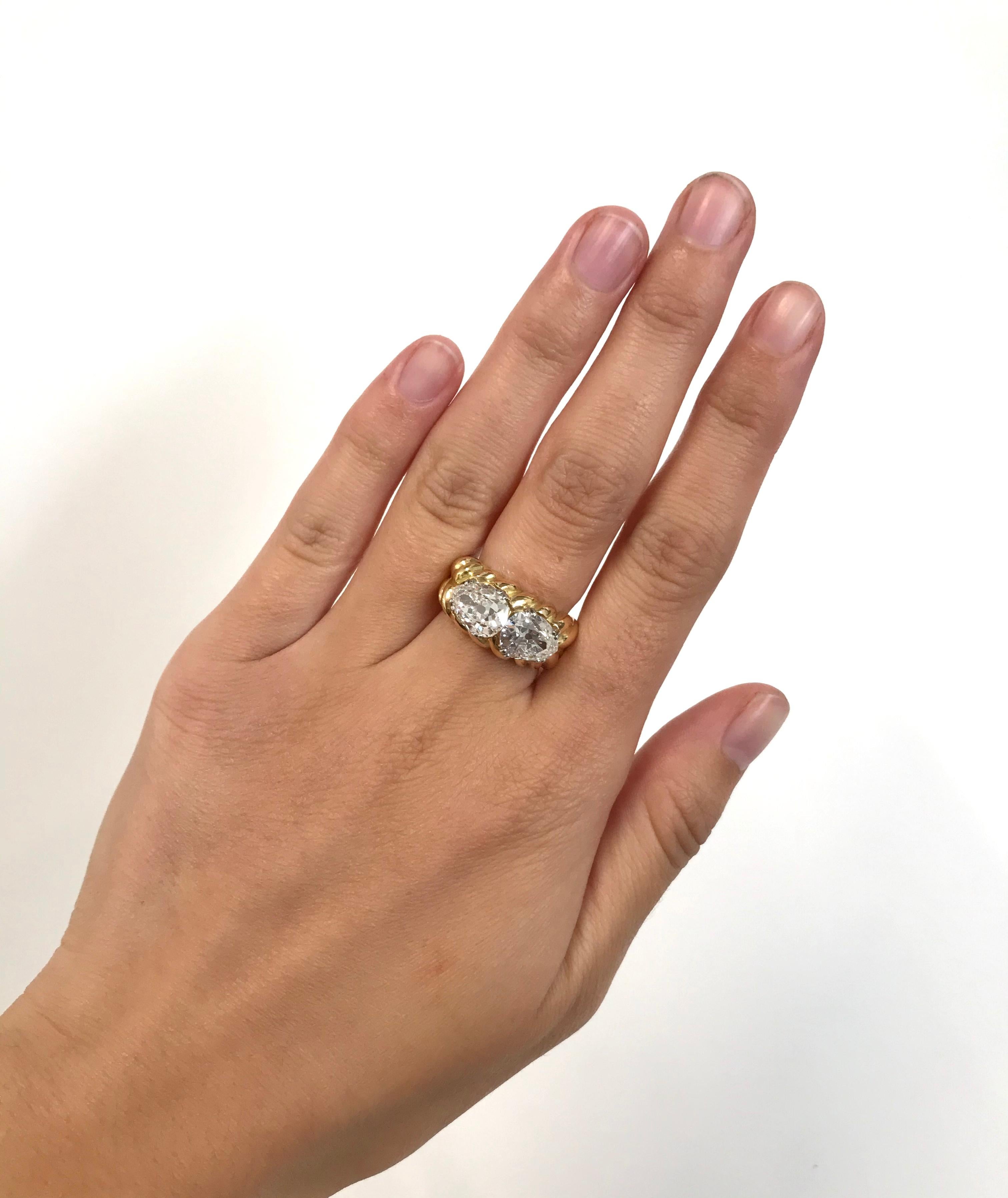 Women's or Men's Chaumet Diamond 18 Karat Gold Ring