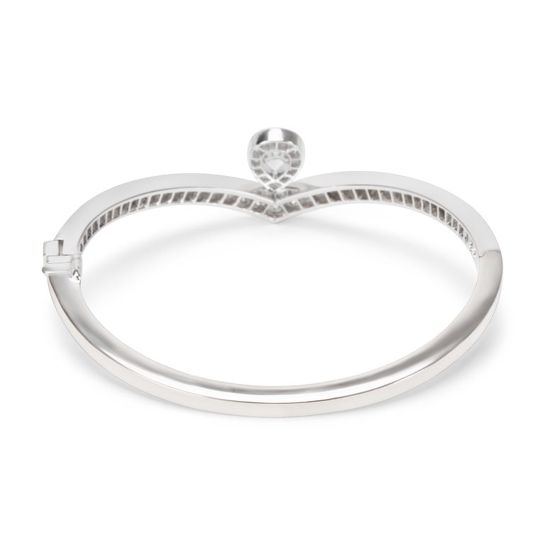 Chaumet Diamond Bracelet in 18 Karat White Gold 1.70 Carat ...