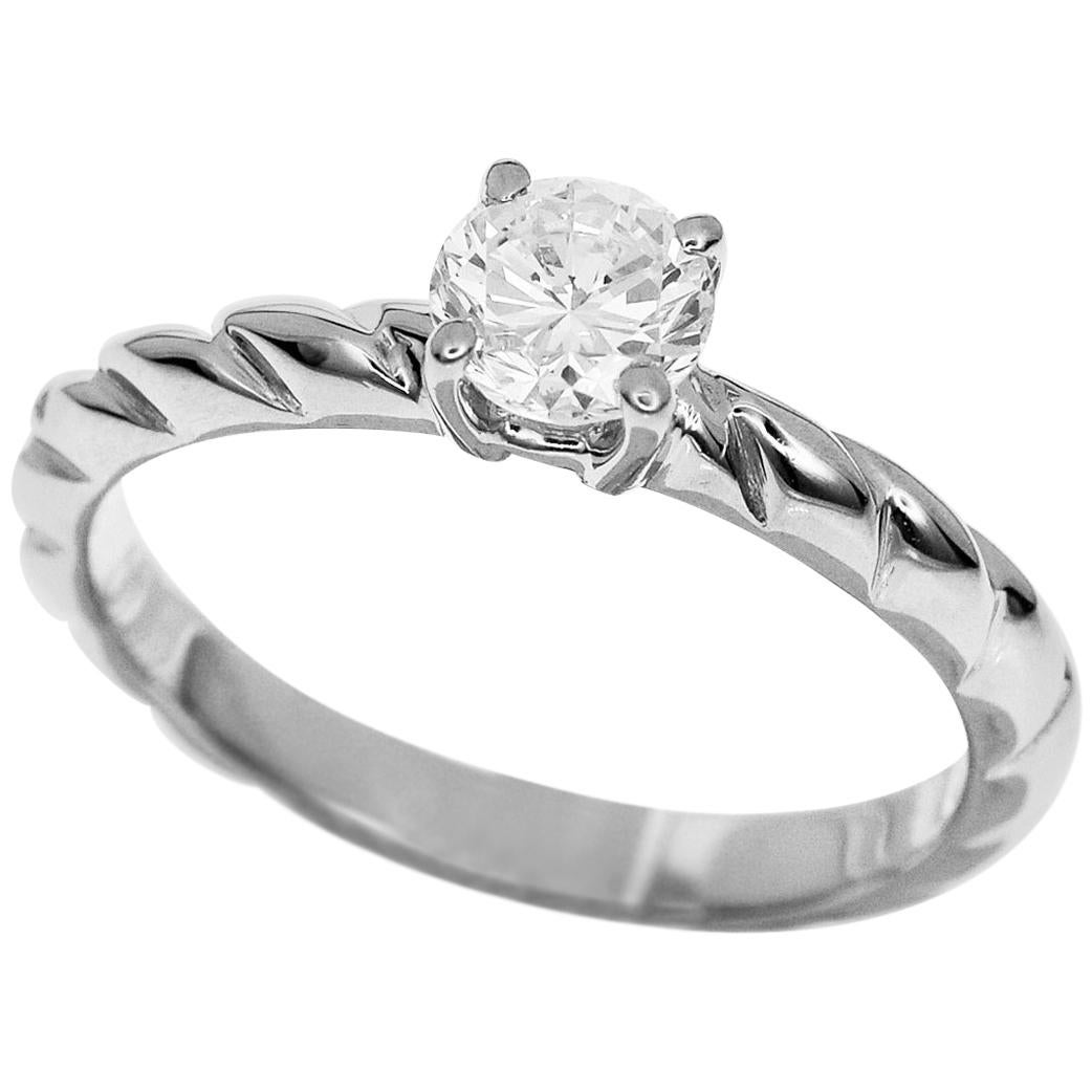 Brand:CHAUMET
Name:Torsade de Chaumet ring
Ref.:J3PC00
Material :1PDiamond (D0.41ct D-VVS2), Pt950 Platinum
Comes with:Chaumes case, Chaumet certificate
Ring size:British & Australian:I 1/2 / US & Canada:4.5 / French & Russian:48 / German:15 1/4 /