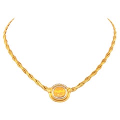 Collier en or 18k et platine serti de diamants de Chaumet