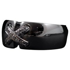 Chaumet Double Liens Diamond Ring 18K White Gold French