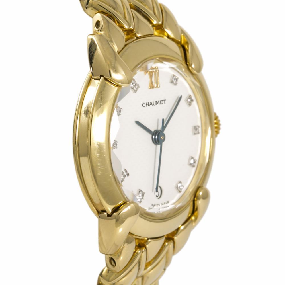 Contemporary Chaumet Elysees No-Ref#, White Dial, Certified and Warranty