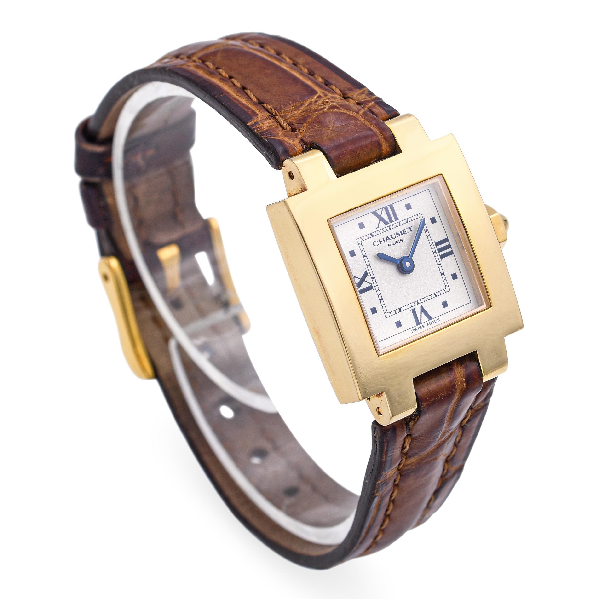 Montre Femme Chaumet Etanche Or Jaune 18k 11S0277 Pour hommes en vente