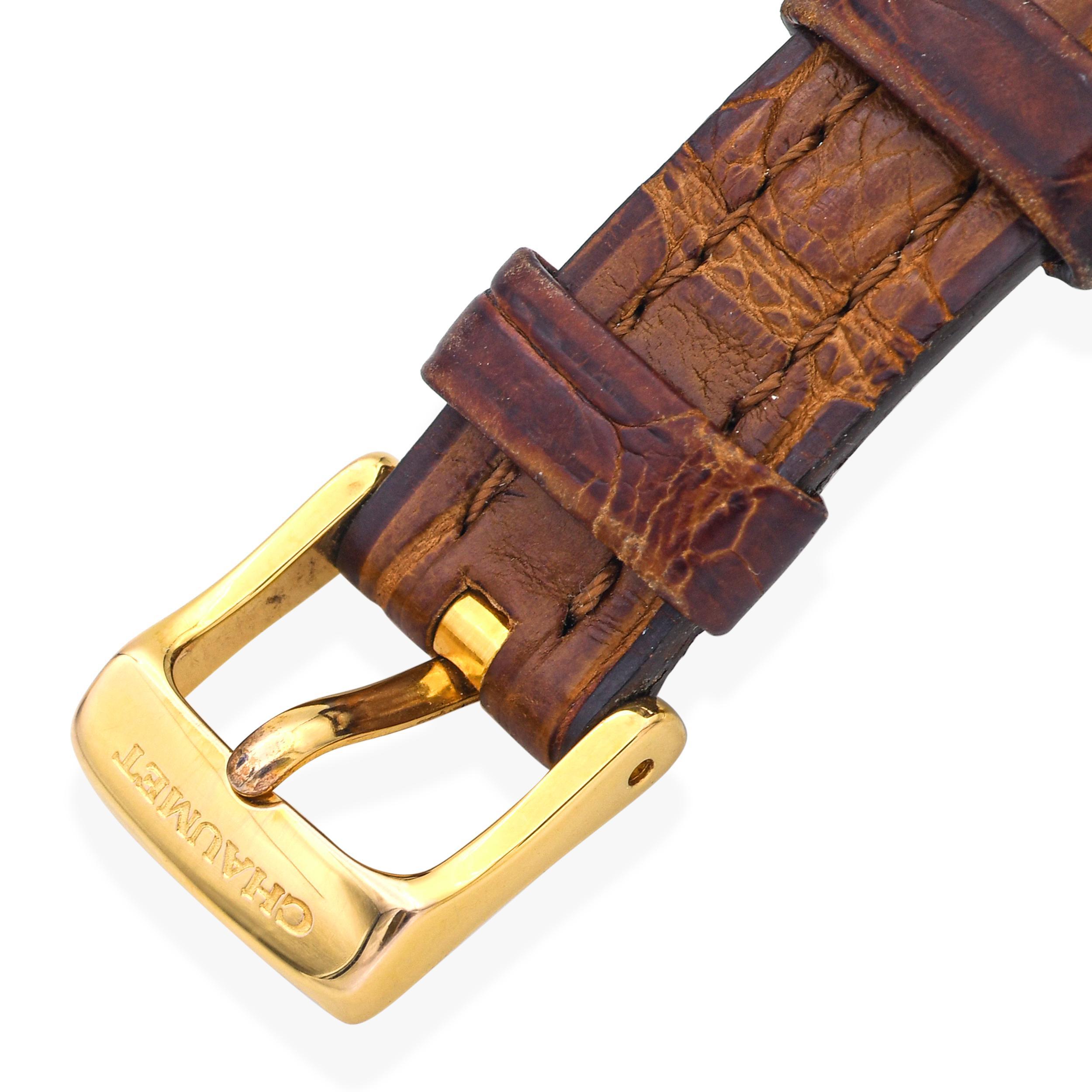 Montre Femme Chaumet Etanche Or Jaune 18k 11S0277 en vente 3