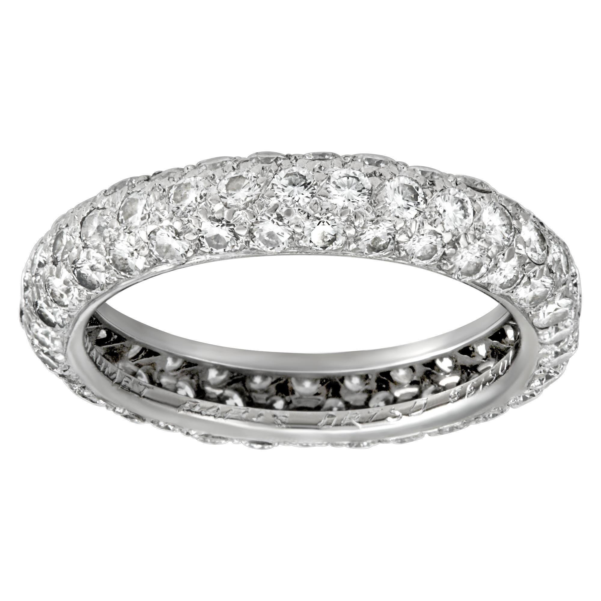 Chaumet eternity diamond band in white gold For Sale