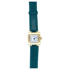 Chaumet Etonche Armbanduhr aus 18 Karat Gelbgold mit Diamanten 