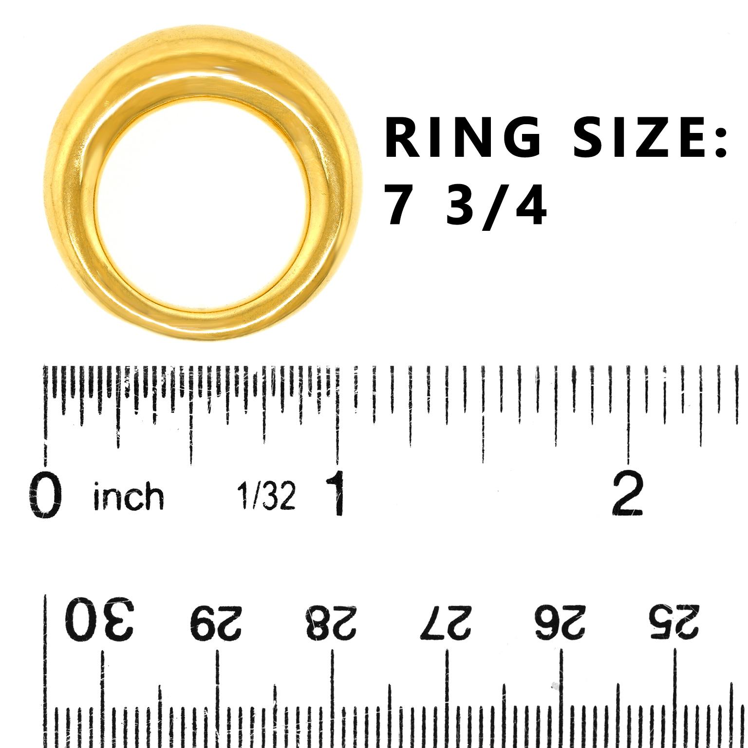 Chaumet Gold Anneau Dome Ring For Sale 1