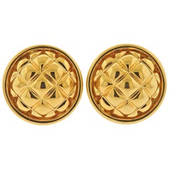 Chaumet Gold Button Earrings
