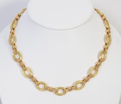 Chaumet Gold Oval Links Necklace