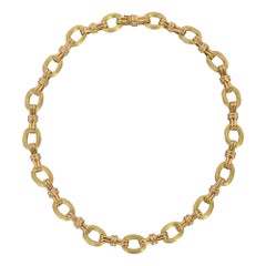 Collier à maillons ovales en or de Chaumet