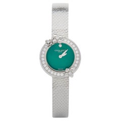 Chaumet Hortensia Eden W83880-001 Damenarmbanduhr mit grünem Diamanten 22 mm