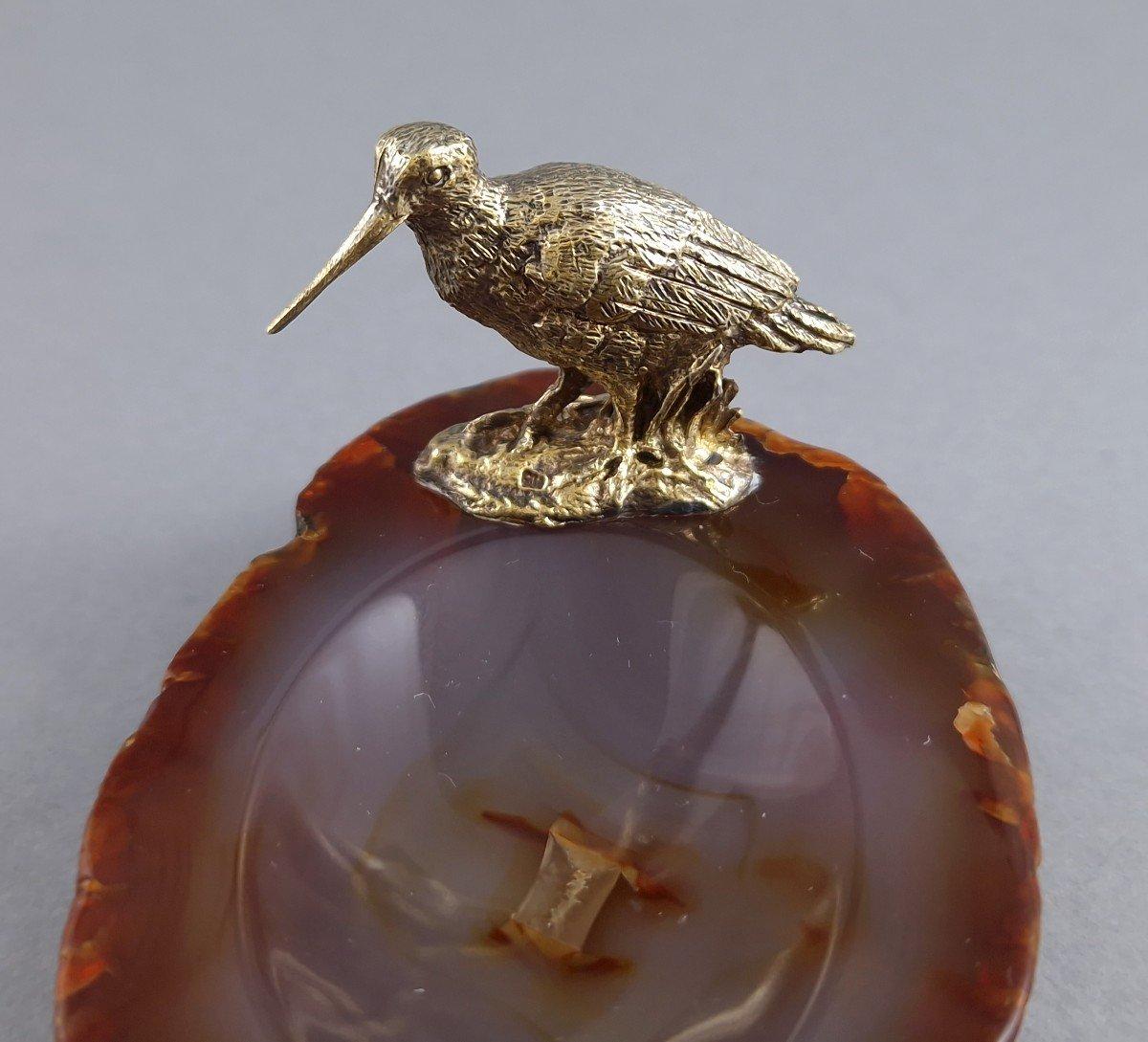 French Chaumet - Hard Stone And Sterling Silver Cup For Sale