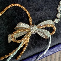Chaumet Insolence Full Diamond Bow Necklace