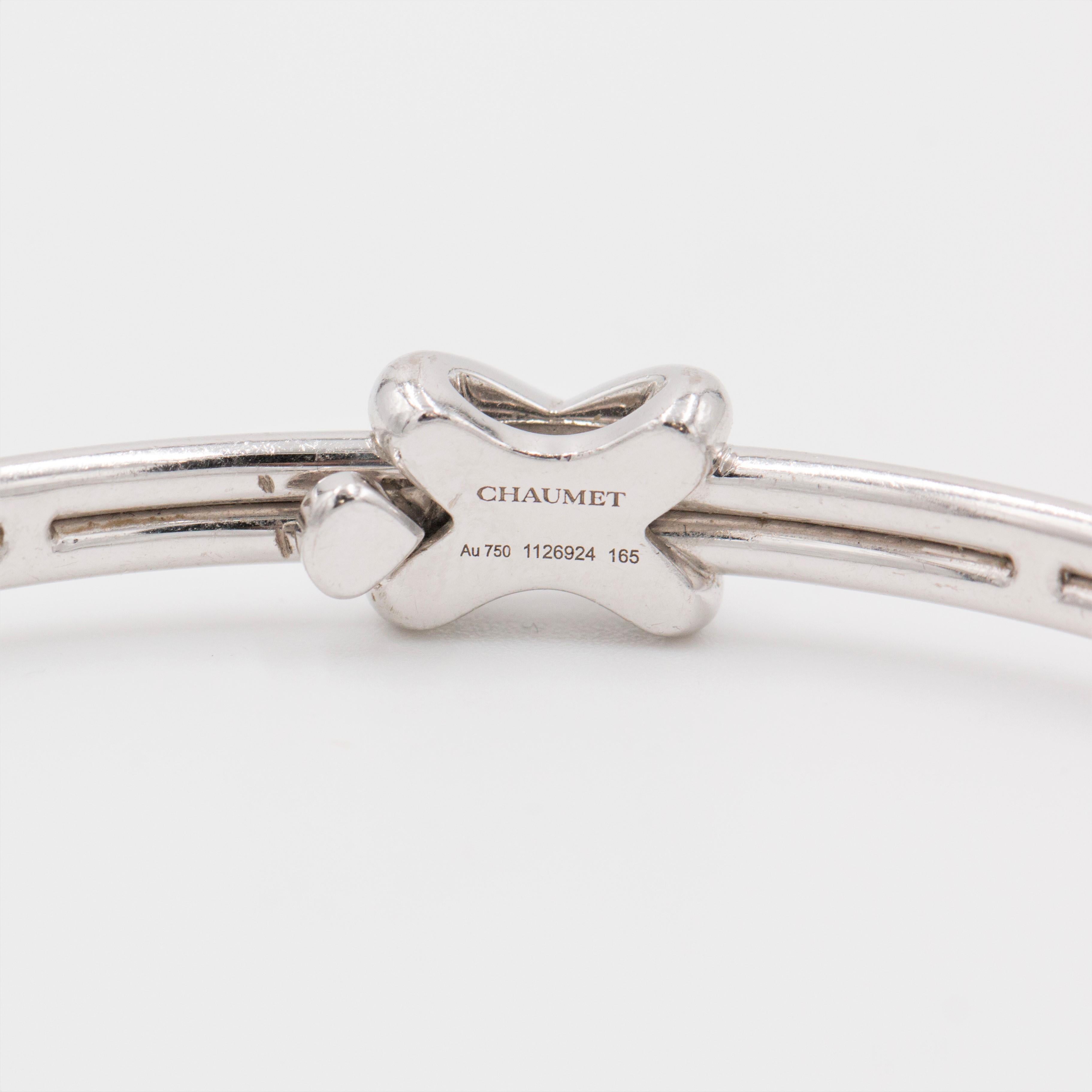 Chaumet Jeux de Leins Gold and Diamond Bracelet In Excellent Condition In New York, NY