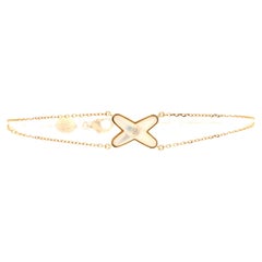 Chaumet Bracelet Jeux de Liens en or rose 18 carats avec nacre et diamants