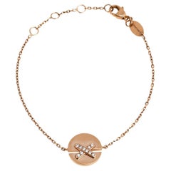 Chaumet Bracelet en or rose 18 carats avec diamants « Jeux De Liens Harmony »