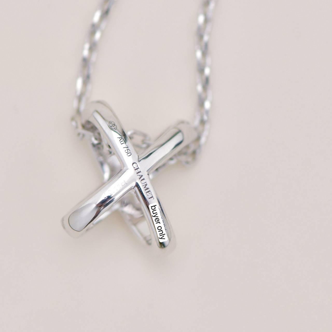 Chaumet Jeux de Liens Necklace Diamond 18K White Gold im Angebot 2