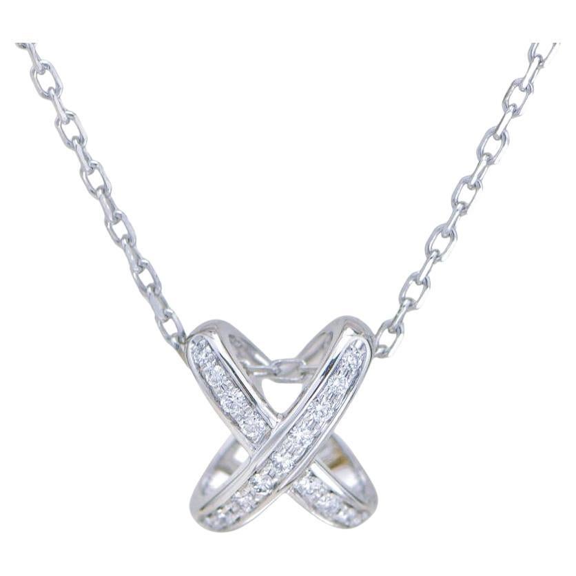 Chaumet Jeux de Liens Necklace Diamond 18K White Gold