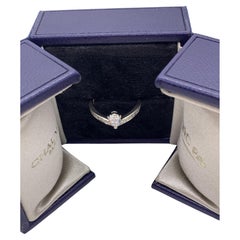 Chaumet Josephine Aigrette 18K White Gold V-Shaped Diamond Ring