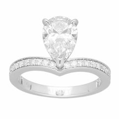 Chaumet Josephine Aigrette GIA 1,57ct D-VS1 Anello di diamanti in platino US - 4 3/4