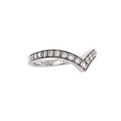 Chaumet Josephine Aigrette Ring 18k White Gold and Pave Diamonds