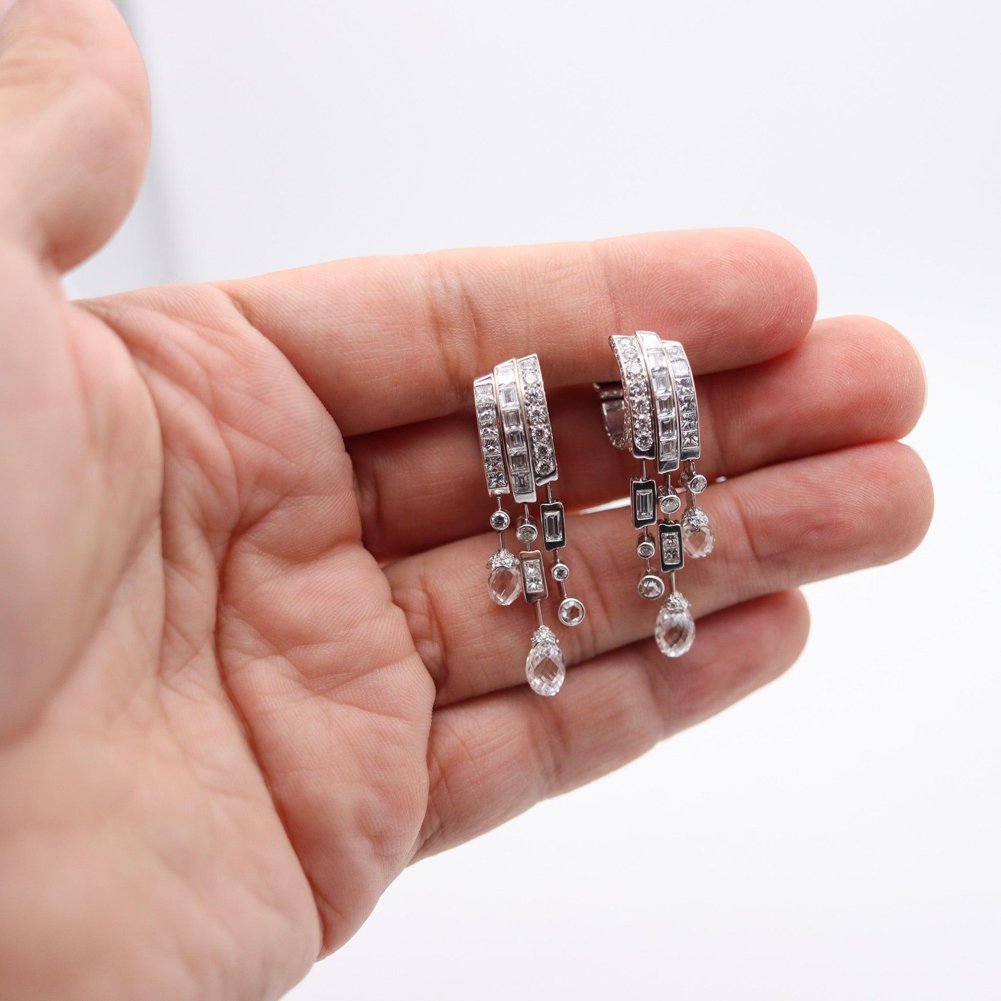 CHAUMET Joséphine Imperiale Earrings In 18Kt With 9.59 Ctw In Diamonds For Sale 1