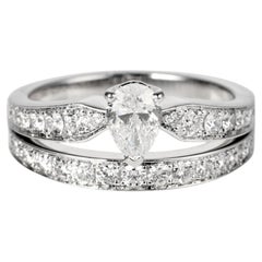 CHAUMET Joséphine pear diamond ring