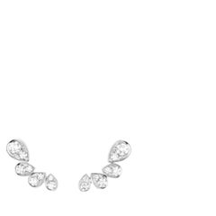 Chaumet Joséphine Ronde d’Aigrettes White-Gold Diamond Earrings