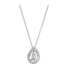 Chaumet Josephine Rondes de nuit" Pendentif en or blanc 18 carats 0::75 CTW"