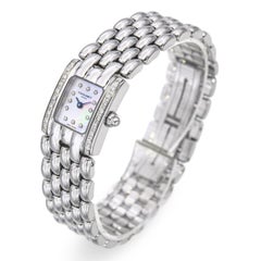 Chaumet Khesis Bisel de diamantes Esfera nacarada Reloj de cuarzo para mujer