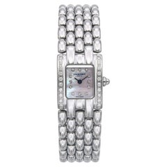 Chaumet Khesis Bisel de diamantes Esfera nacarada Reloj de cuarzo para mujer