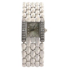 Chaumet Khesis Quartz Watch Stainless Steel with Diamond Bezel and Markers 21