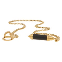 Collana Chaumet Lariat in legno di serpente in oro giallo 18 carati