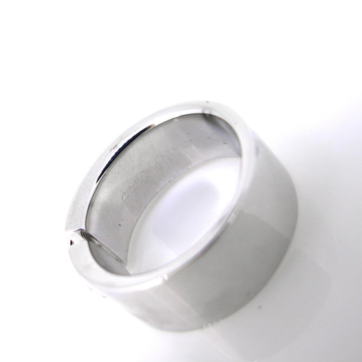 Brilliant Cut Chaumet “Lien” Diamonds White Gold Large Band Ring