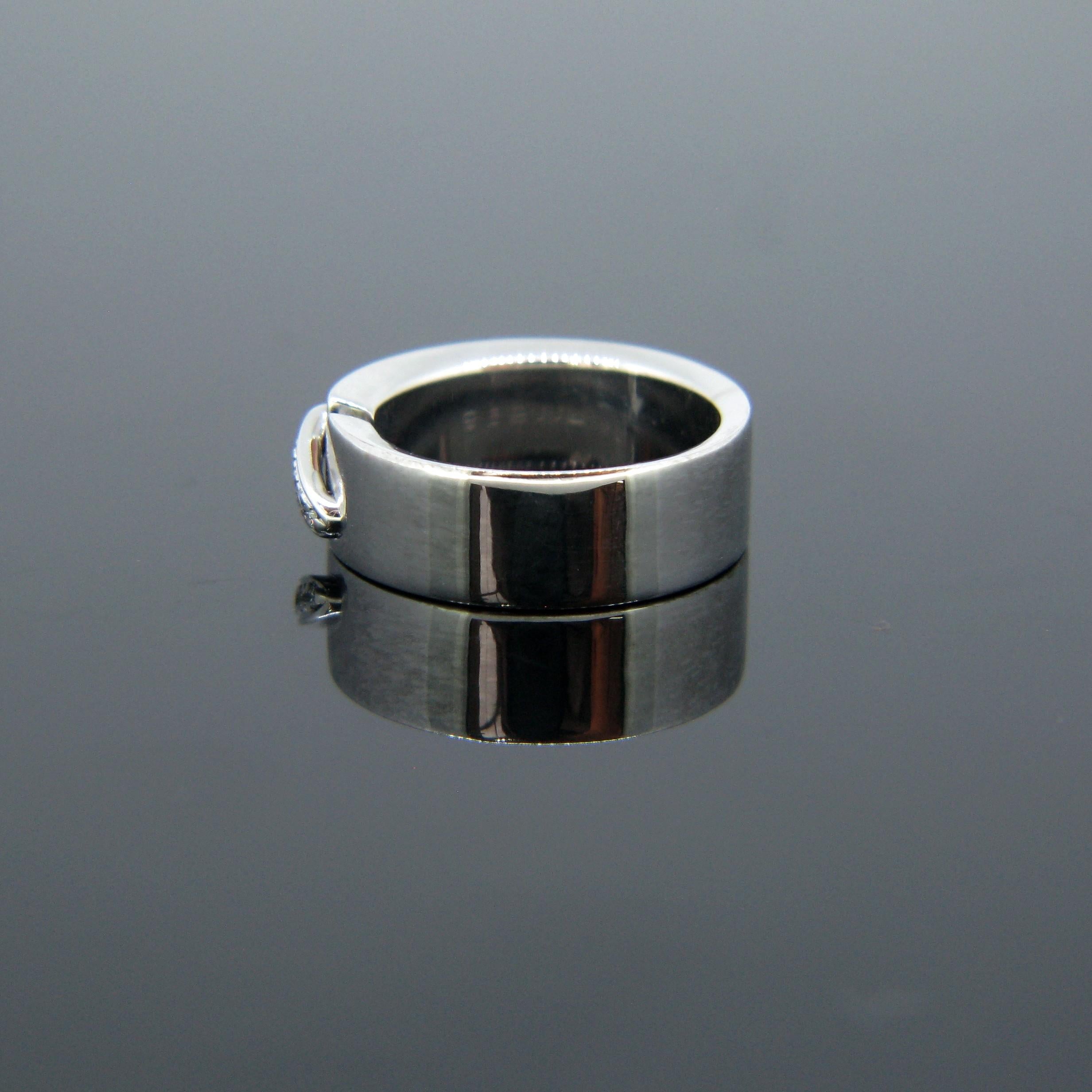 Chaumet Lien Link Diamonds White Gold Band Ring 1