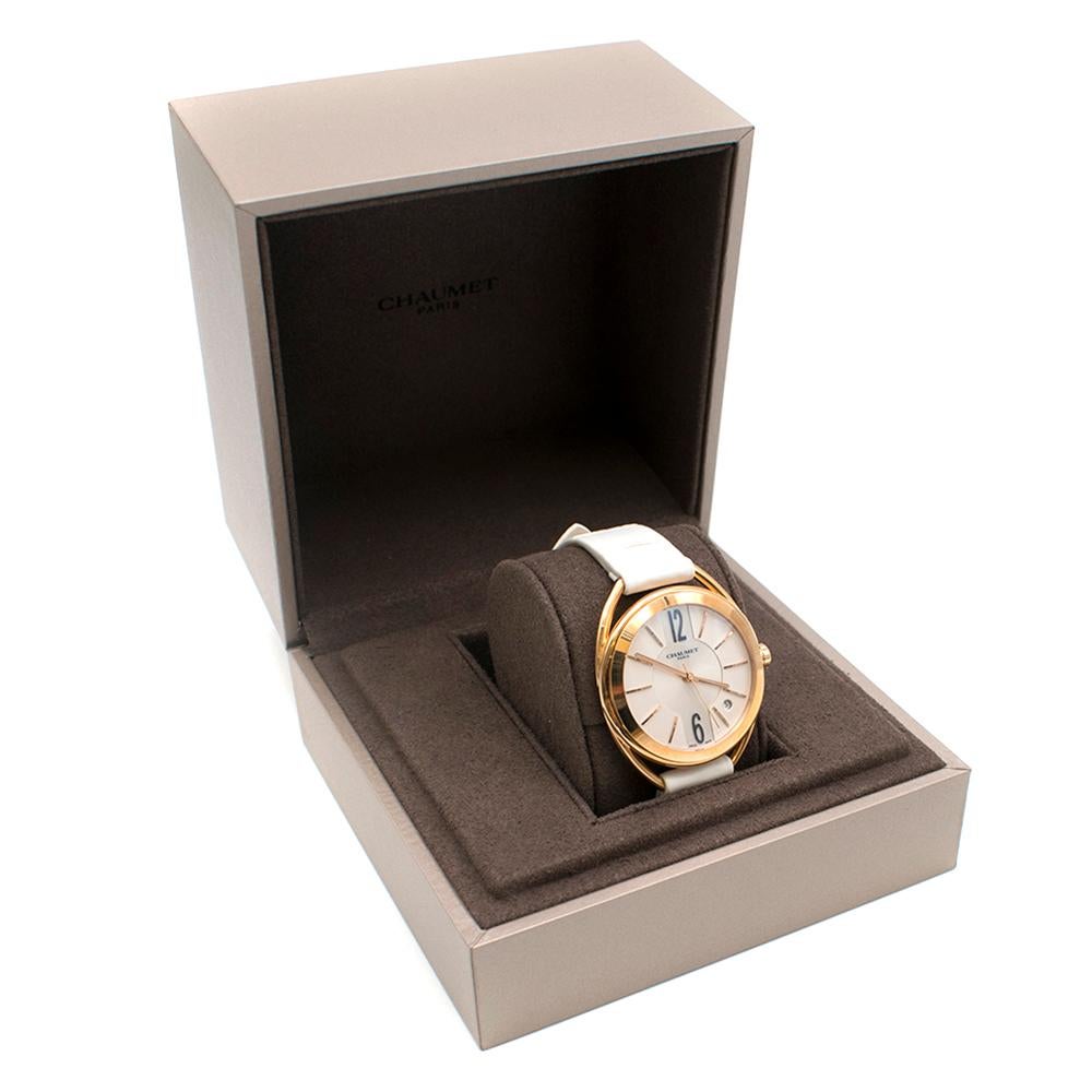 Women's or Men's Chaumet Liens Rose Gold Automatic Watch For Sale