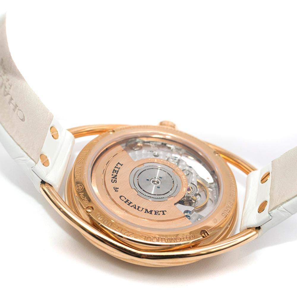 Chaumet Liens Rose Gold Automatic Watch For Sale 1