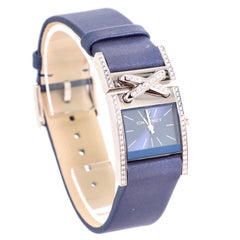 Chaumet Liens de Chaumet Quartz Watch White Gold and Satin with Diamond Bezel 22