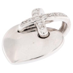 Chaumet "LIENS" Heart Pendant 18kt White Gold with Diamonds