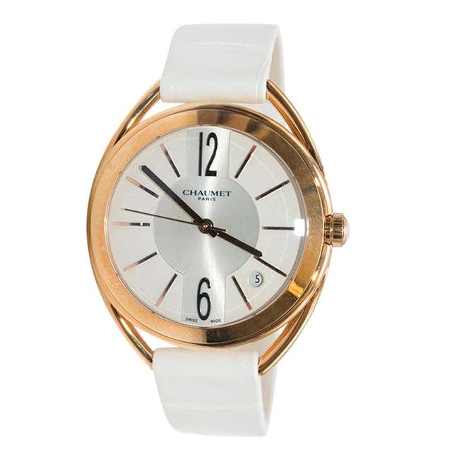 Chaumet Paris 13A-684 18 Karat Yellow Gold Automatic Watch For Sale at ...