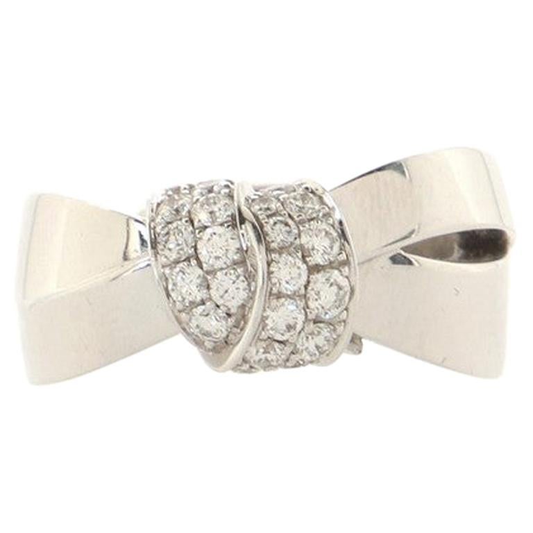 Chaumet Liens Seduction Ring 18K White Gold with Diamonds Large For Sale