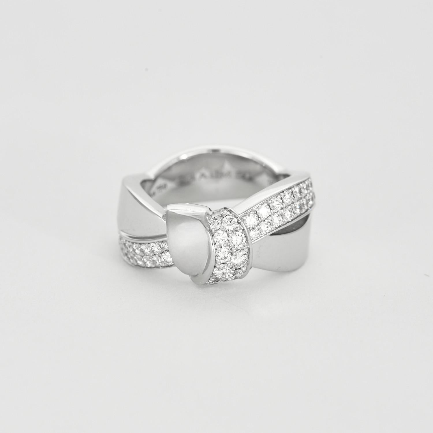 Brilliant Cut CHAUMET - Liens Seduction ring in white gold and diamonds For Sale
