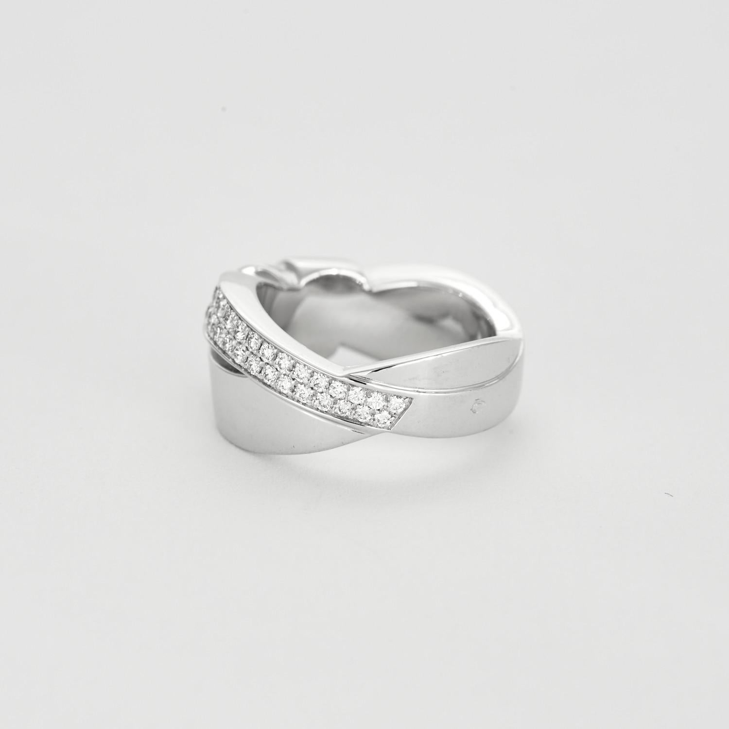 CHAUMET - Liens Seduction ring in white gold and diamonds For Sale 1