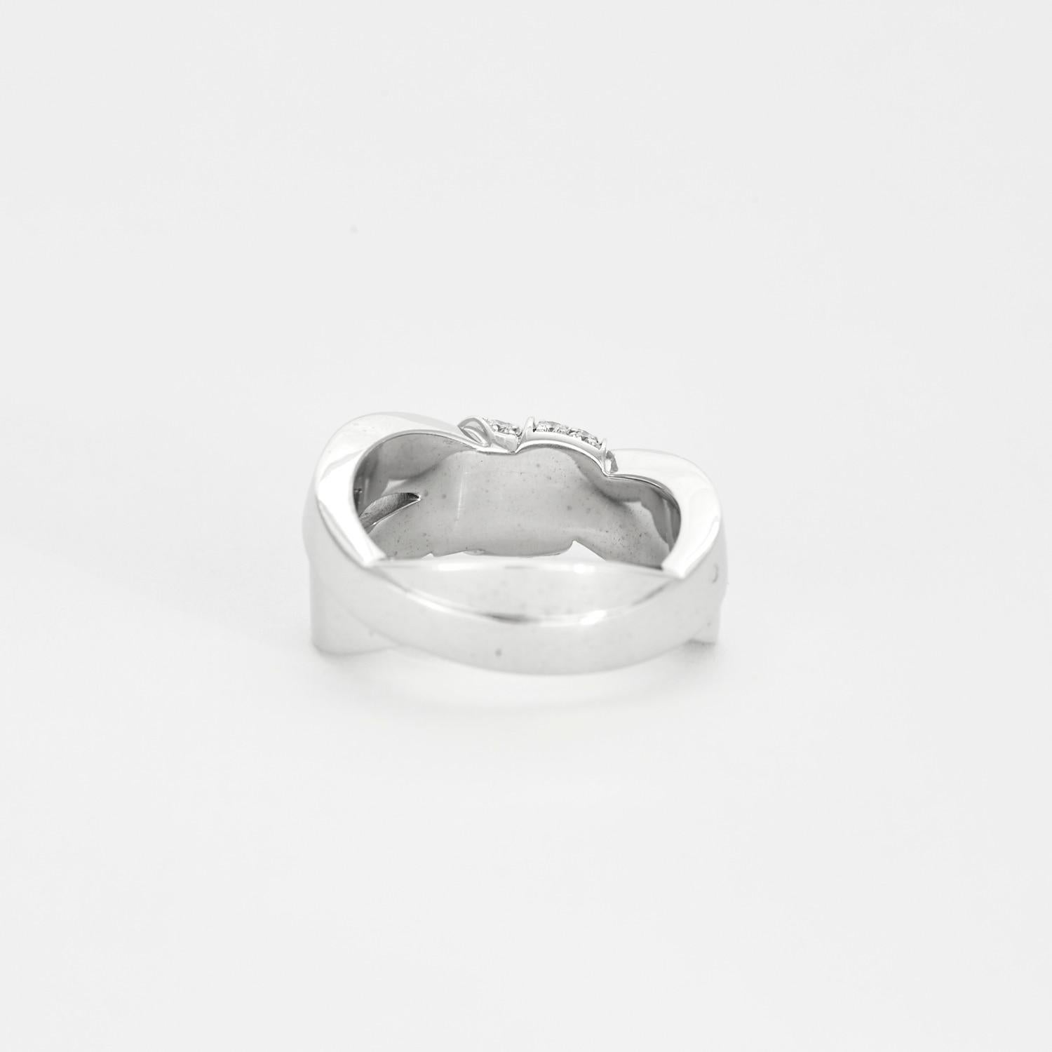 CHAUMET - Liens Seduction ring in white gold and diamonds For Sale 2