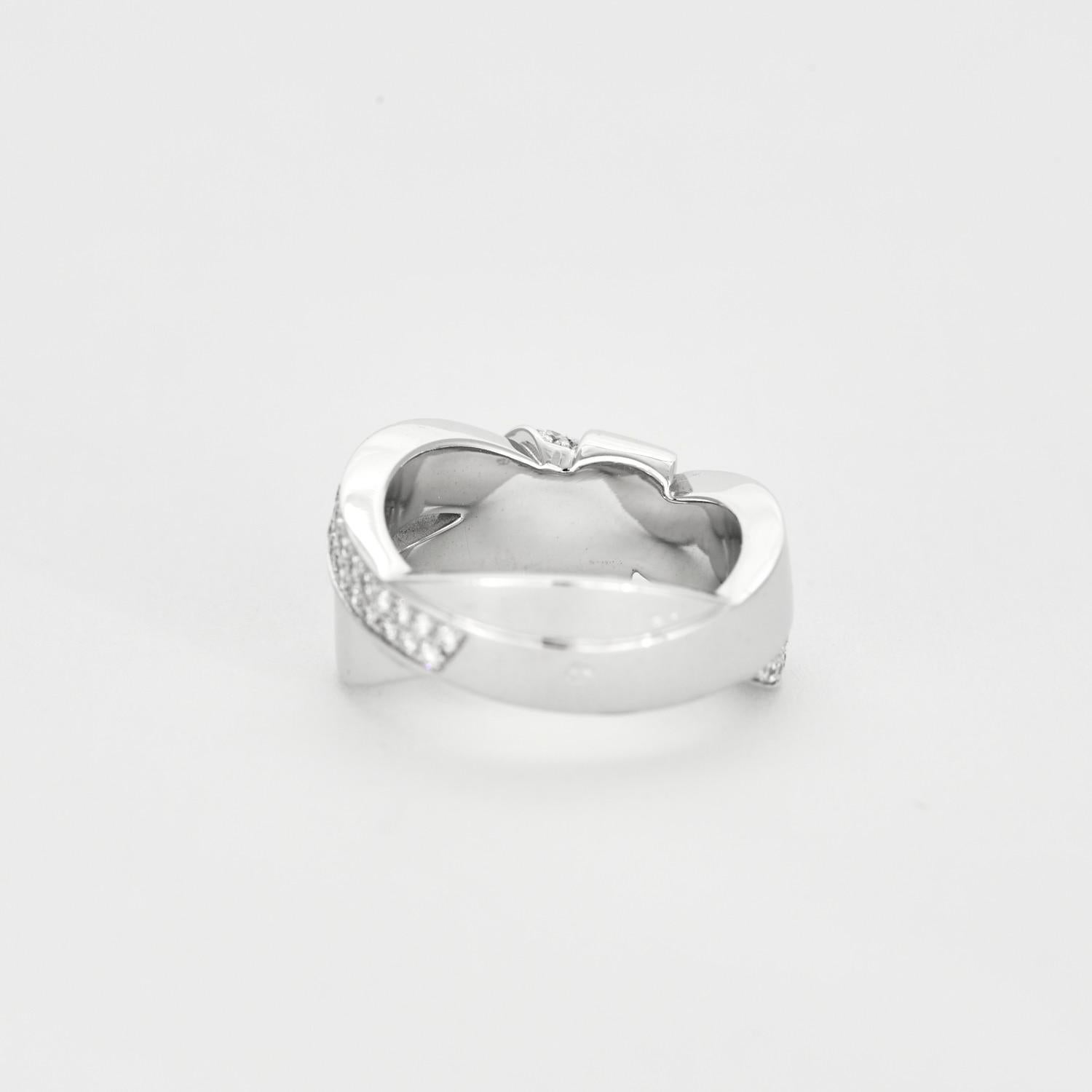 CHAUMET - Liens Seduction ring in white gold and diamonds For Sale 2