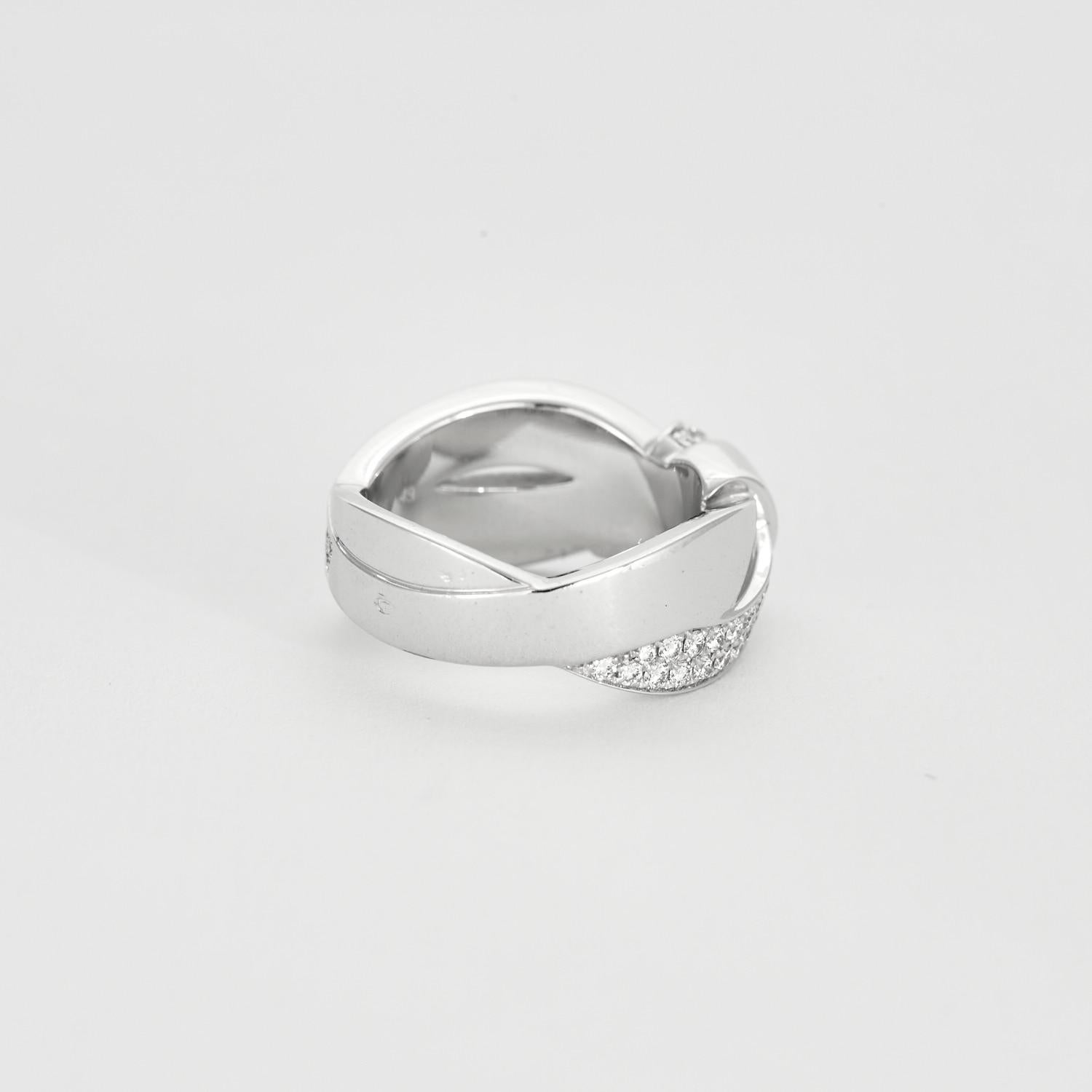 CHAUMET - Liens Seduction ring in white gold and diamonds For Sale 3