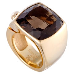 Chaumet Liens Yellow Gold Smoky Quartz Cocktail Ring