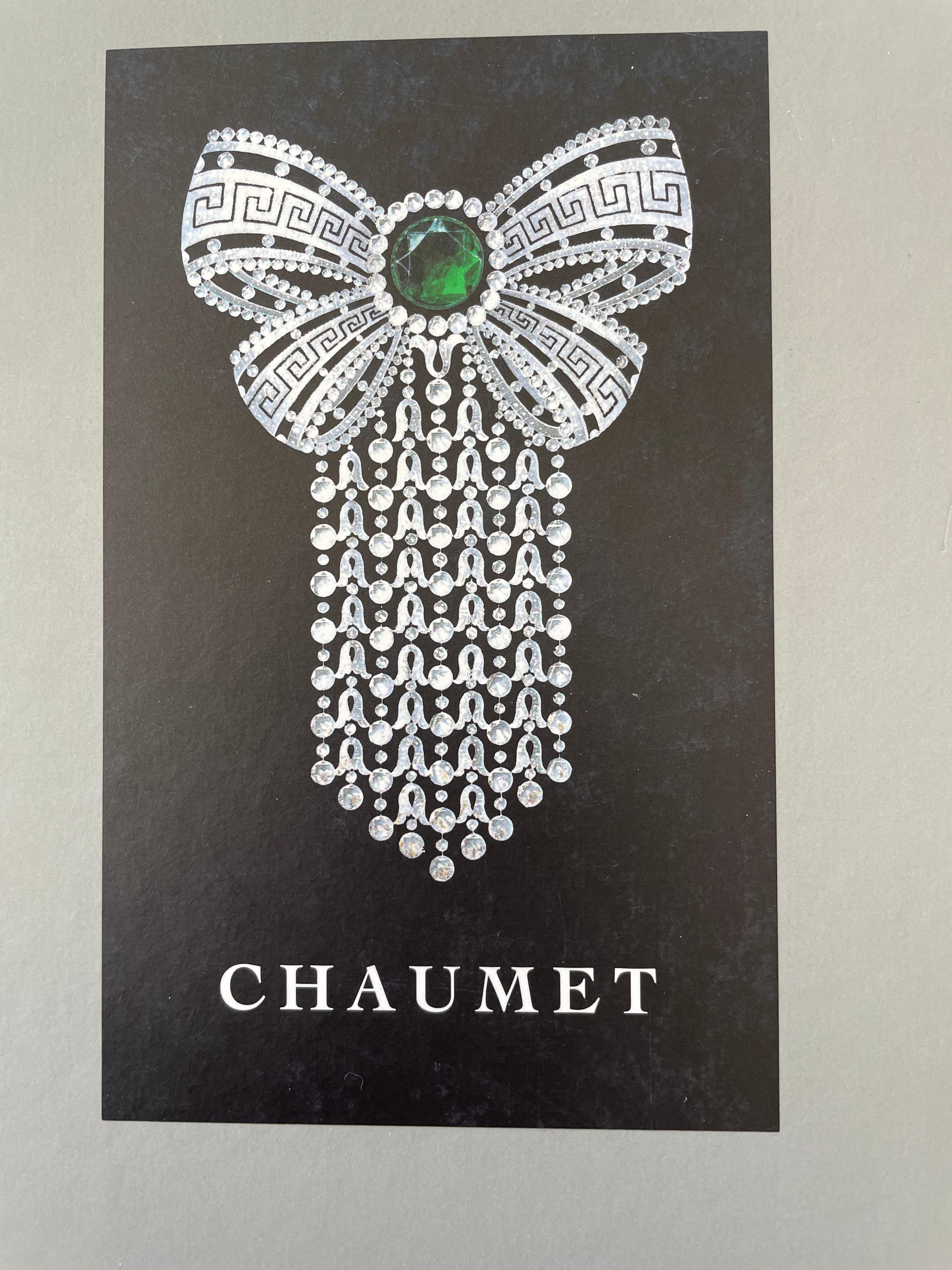 Book of Chaumet, Master jewelers since 1870.
Hardcover book, 366 pages with text in English.
Exquisite photographs and watercolor renderings from
collections of jewelry for kings, 
and nobility from around the world.
9